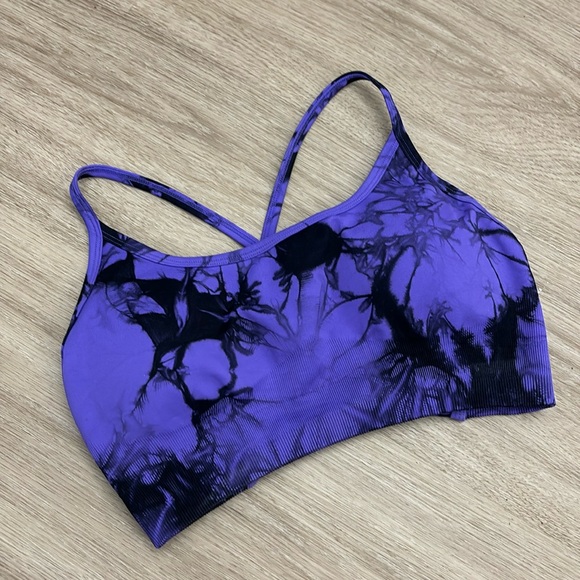 Amazon Other - 💜NWOT💜 Amazon Tie Dye Racerback Backless Sports Bra